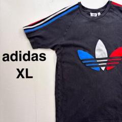 アディダスオリジナルス　半袖Tシャツ　XL ブラック　ビッグロゴ