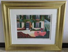 ボネック　ガーデン　リトグラフ　石版画　絵画　風景画　洋画 ボネック ガーデン リトグラフ 石版画 絵画 風景画 洋画 - メルカリ