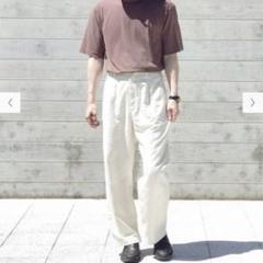 UNIQLO リネンブレンドタックワイドパンツのサムネイル