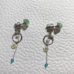清水坂ガラス館　ピアス　レザヴェル　限定品　【値下げ】 京都発“まるでピアス”のようなイヤリング「ぴあり」、源氏物語