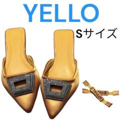 【YELLO】イエロー ヒール クリスタルミュール キラキラミュール ブラック Yellow boots - 【人気完売品】YELLO スニーカーミュール/ヒール