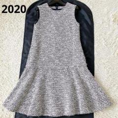 良品✨フォクシー 2020年 ツイードワンピース Dress グレー系 38 良品✨フォクシー 2020年 ツイードワンピース Dress グレー系 38