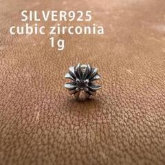 プラス スタッドピアス シルバー 925 ジルコニア ダイヤモンド 3900
