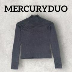 MERCURYDUO ハイネックリブニット トップス 長袖 (F) ブラック