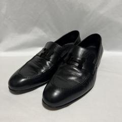 訳あり✨未使用品✨HERMES ブラックレザー ローファー HERMES エルメス モカシン アワー ブラック 39 新品未使用