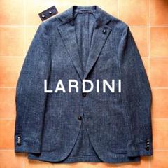 【美品】LARDINI テーラードジャケット　リネン100% 42 ブルー　春夏 2025年最新】LARDINI 季節：春夏 テーラードジャケットの人気