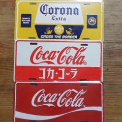 コカコーラ コロナ ホーロー看板