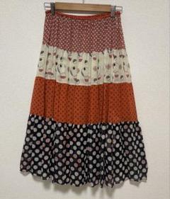 TSUMORI CHISATO ツモリチサト 総柄スカート 綿100% 蝶々 TSUMORI CHISATO（ツモリチサト）の「ｸﾞｱﾃﾏﾗﾏｰｹｯﾄ（スカート
