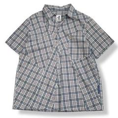 希少70s◎ISSEY SPORT イッセイスポーツ チェック柄ノーカラーシャツ