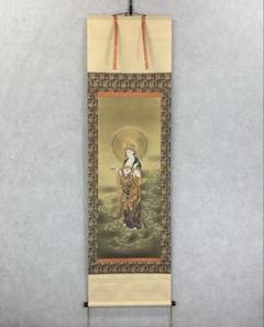 一路/観音画賛/仏事掛/佛事掛/掛軸/名家伝来/AA-768 一路/観音画賛/仏事掛/佛事掛/掛軸/名家伝来/AA-768