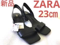 【新品タグ付き完売品】ザラ サンダル ミュール スタッズ ブラック 23.5 23.5cm ZARA(ザラ) シューズ・サンダルその他(レディース