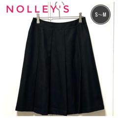 ★日本製★NOLLEY'Sノーリーズウール100%プリーツスカートブラック36
