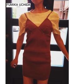 TIE COLLAR JERSEY DRESS fumika chida 新品