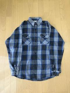 80s 90s FIVE BROTHER シャモア ネル USA製 黒 2XL USA製 70s~80s FIVE BROTHER Check Flannel L/S Shirt 青黒灰 XL