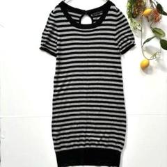 【Vanila canfusion】ニットワンピース　チュニック　ミニ丈　38
