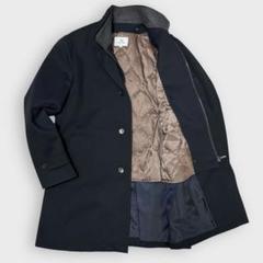 まっすー様ビームス カルゼ 2WAY スタンドカラー コート 22AW ネイビー まっすー様ビームス カルゼ 2WAY スタンドカラー コート 22AW