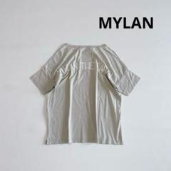 MYLAN マイラン 半袖Tシャツ フリーサイズ バックロゴ ベージュ系 2025年最新】マイラン レディース 半袖(Tシャツ) Tシャツ