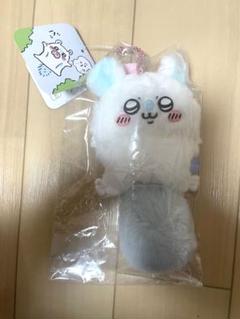 光る 輪っかをつけたうさぎマスコット
