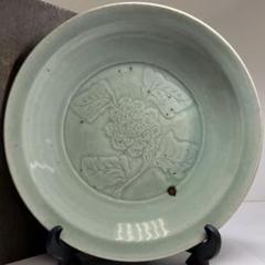 中国明時代　七官青磁皿　木箱付　直径32.5㎝　東Y7-0715⭐︎2Fタカト 中国明時代 七官青磁皿 木箱付 直径32.5㎝ 東Y7-0715⭐︎2F