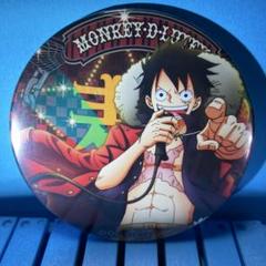 ONE PIECE 輩缶バッジ　MUSIC ルフィ