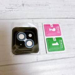iPhone15/15Plus ブルー カメラレンズカバー レンズカバー