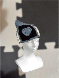 うさ耳ニット帽　ハンドメイド　猫耳ニット帽　y2k グランジ　☺︎ 猫耳帽子 ニット帽 帽子 y2k グランジ 猫耳ニット帽 猫耳 猫
