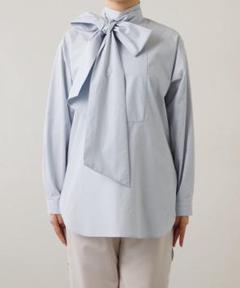 極美品✨ウィムガゼット　23SS　タイプライターボウプルオーバー　サックスブルー