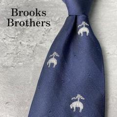 Brooks Brothers ヘリンボーン ゴールデンフリース柄 ネクタイ 紺 Brooks Brothers ヘリンボーン ゴールデンフリース柄 ネクタイ