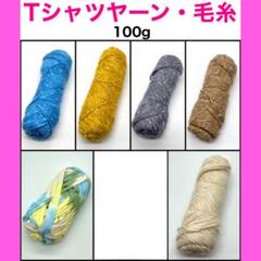【まとめ買い割引有】Tシャツヤーン ズパゲッティー 毛糸 ウール 100g