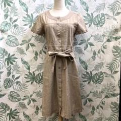 アリスバーリー 新品 タグ付きベージュ 半袖 ひざ丈ワンピース 新品 タグ付き 激カワ Aylesburyアリスバーリー 東京スタイル