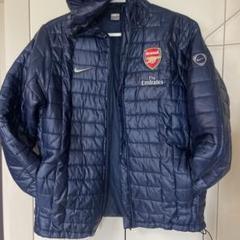 【極美品】NIKEナイキ アーセナル トラックジャケット ジャージ L 刺繍ロゴ 08-09 NIKE アーセナルFC サッカー トラックジャケット ジャージ