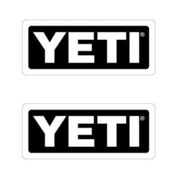 YETI イエティ ロゴステッカー2枚セット /超防水/屋外使用可