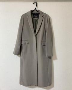 【ほぼ未使用】SLOBE INEA スローブイエナ　コート　ウール100 スローブイエナ ノーカラーコート ロング スーパー100sウール