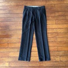 Eddie bauer リネン スラックス w32 ブラック