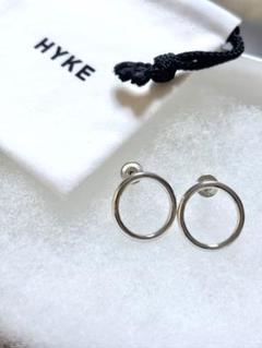 【HYKE】HOOP EARRINGS SILVER925