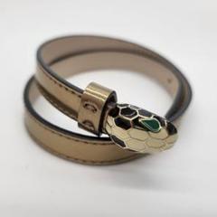 E2716 未使用 ブルガリ セルペンティ パイソン ブレスレット