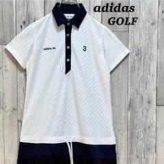 アディダス　adidas GOLF 半袖　ワンピース　ストライプ柄　M