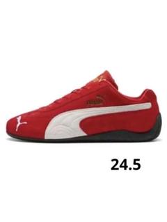 ロゼ着用　puma speedcat プーマ　スピードキャット　赤　24.5 プーマがロゼ着用の「スピードキャット」シリーズ新ビジュアルを