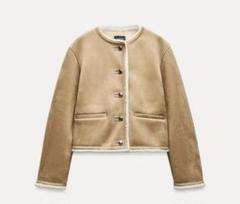 ZARA】ゴールドボタン クロップド ジャケット【Sサイズ】｜Yahoo