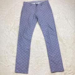 ZARA MAN グレー 総柄 ストレートパンツ カジュアル 31 32-94
