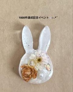 ヘアゴム レジン マンボウ型 マトリカリアと可愛いピンクマンボウちゃん ヘアゴム レジン マンボウ型 マトリカリアと可愛いピンク