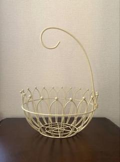 バスケット アイアン バナナスタンド付き