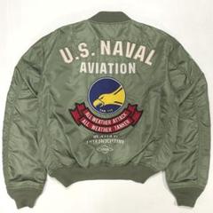 AVIREX フライトジャケット 薄手 MA-1 ミリタリー 海軍航空隊 カーキ AVIREX フライトジャケット 薄手 MA-1 ミリタリー 海軍航空隊