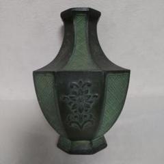 高岡銅器 渋谷鳳州 饕餮紋 鷹耳付 壷 花器   大型 花瓶 飾壷 細密画 高岡銅器 渋谷鳳州 饕餮紋 鷹耳付 壷 花器 大型 花瓶 飾壷 細密画