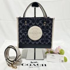 割引発見 極美品】コーチ C8582 ハンドバッグ 2way デンプシートート バッグ