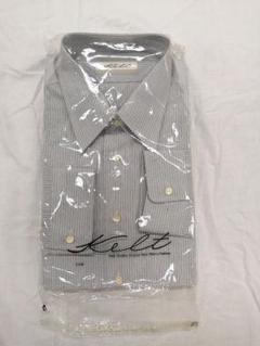 Kelt グレー ストライプ 長袖シャツ L　42 80　新品未使用