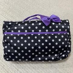 値下げ【新品】ROOTOTE ルーキャリッジ リボン ドット柄 バッグインバッグ