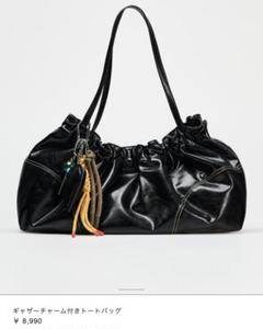 国内発送★ZARA★ギャザー入り*ハンドバッグ レッド ギャザー入りハンドバッグ - レッド | ZARA Japan / 日本