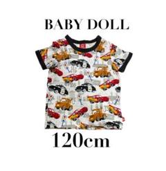 【ベビードール×ディズニーピクサー】カーズ　半袖Tシャツ　総柄　120cm