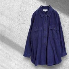 ユニクロ INES コラボ 【L】 シャツ 長袖 エルボーパッチ